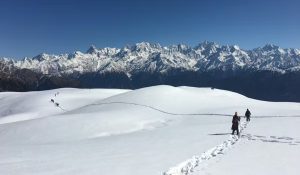 snow trekking in india