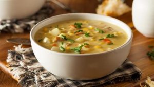 homemade sweet corn soup