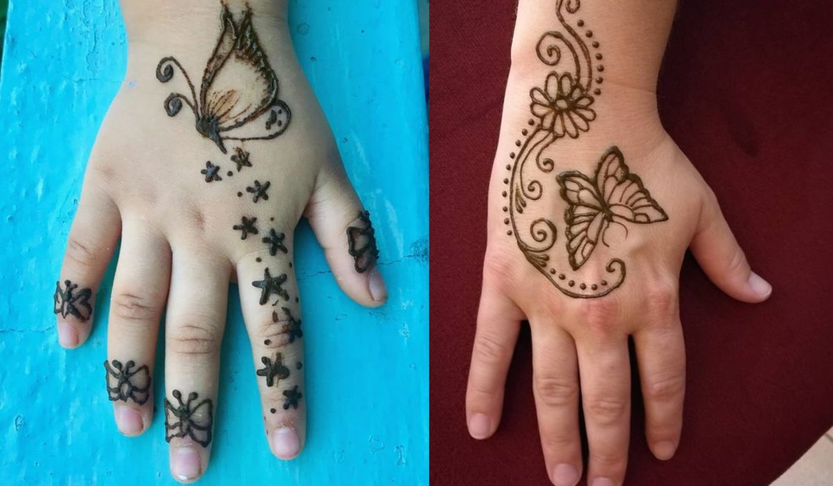 Simple Mehndi Design for Kids