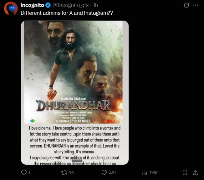 Hrithik Roshan Dhurandhar Movie