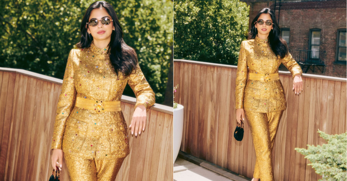 Isha Ambani Vintage Chanel Pantsuit( Source: Social Media)