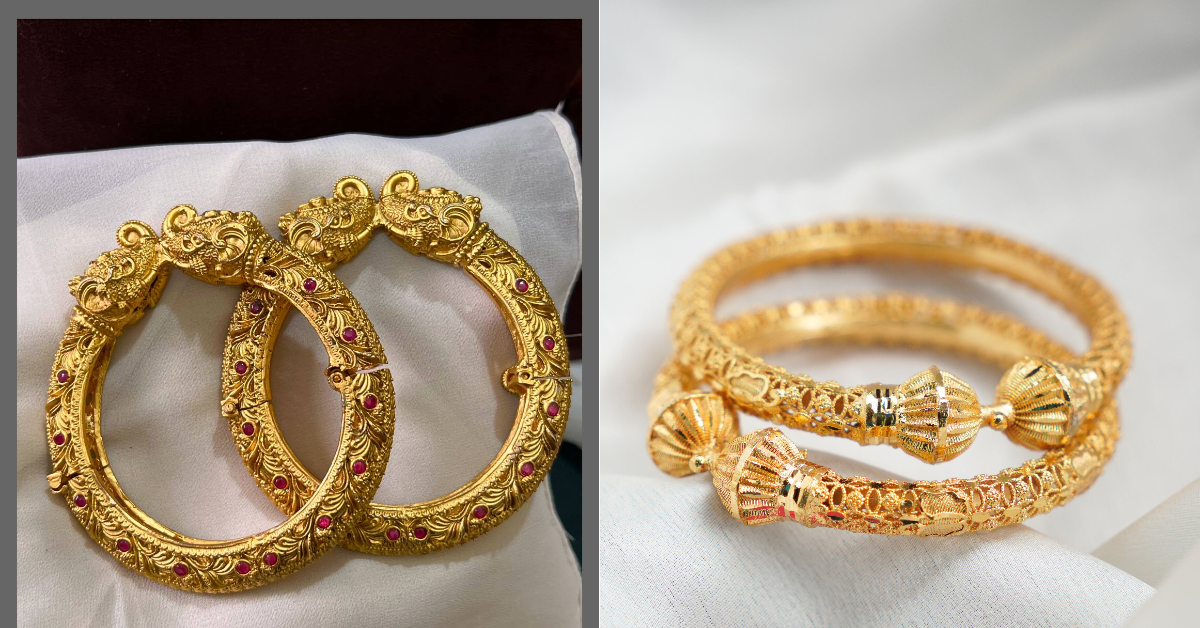 Gold Bengali Bangles Design( Source: Social Media)