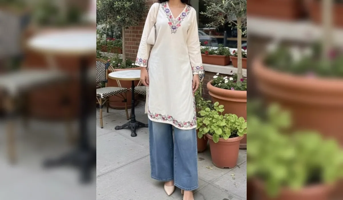 Kurti with Jeans Styling