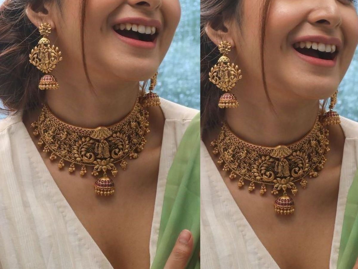 Temple Jewellery Necklace Designs