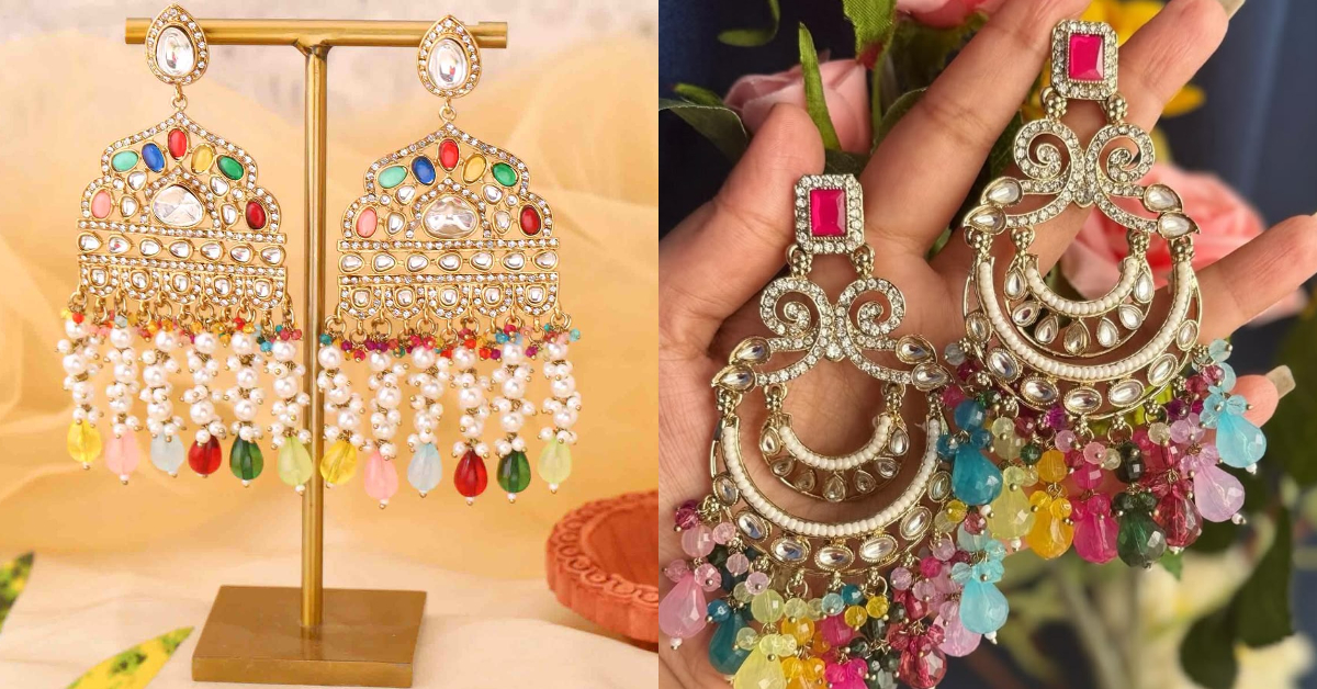 Multicolor Jhumka Designs( Source: Social Media)