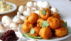  crispy mushroom fritters