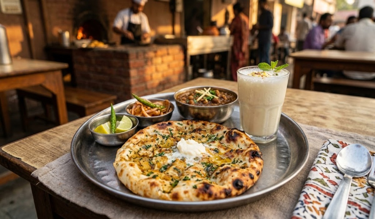 Restaurant style Amritsari Kulcha