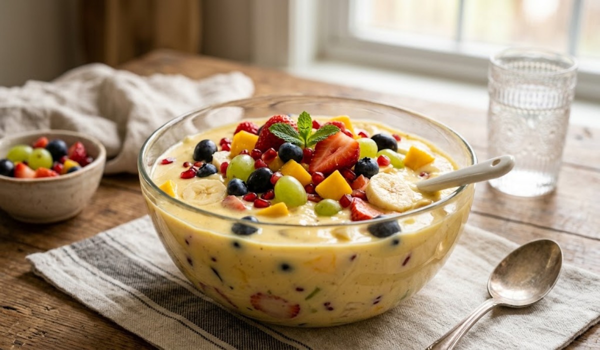 Fruit Custard Recipe at Home