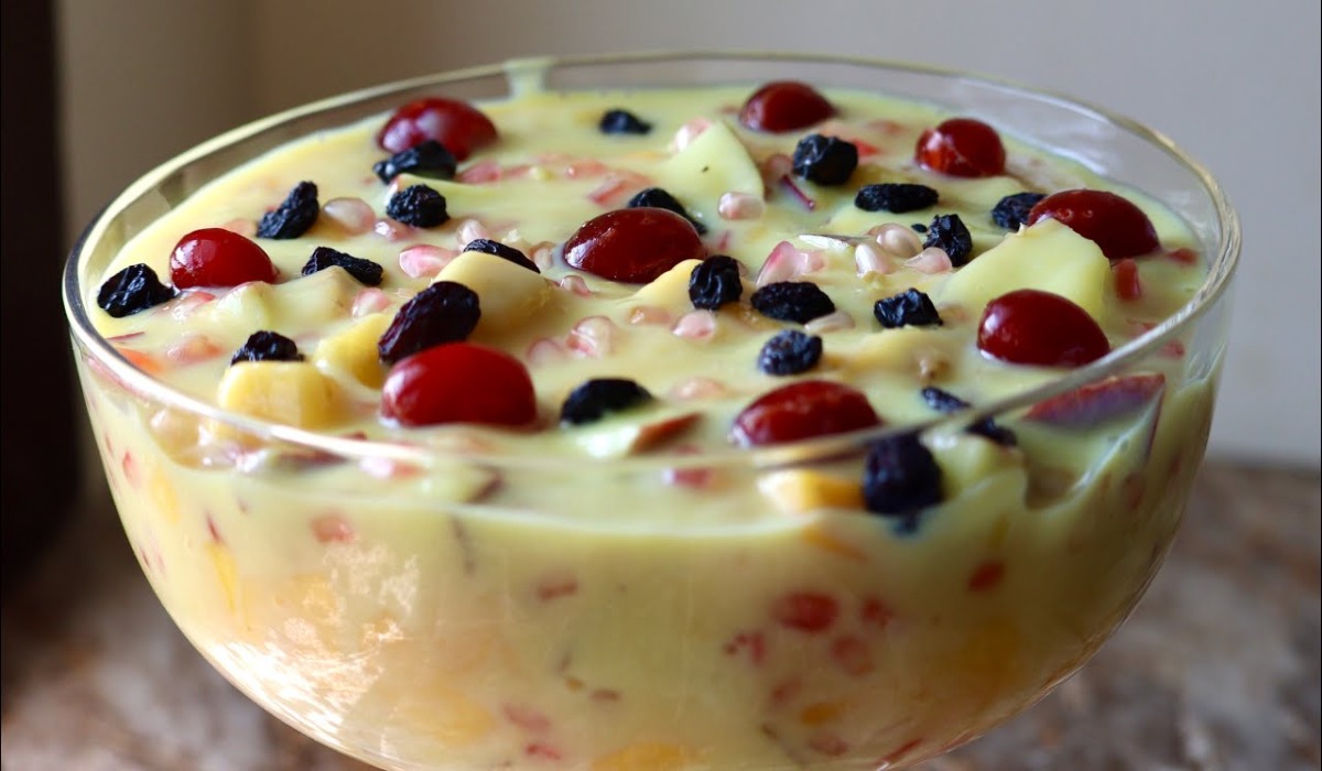 Homemade Fruit Custard Recipe