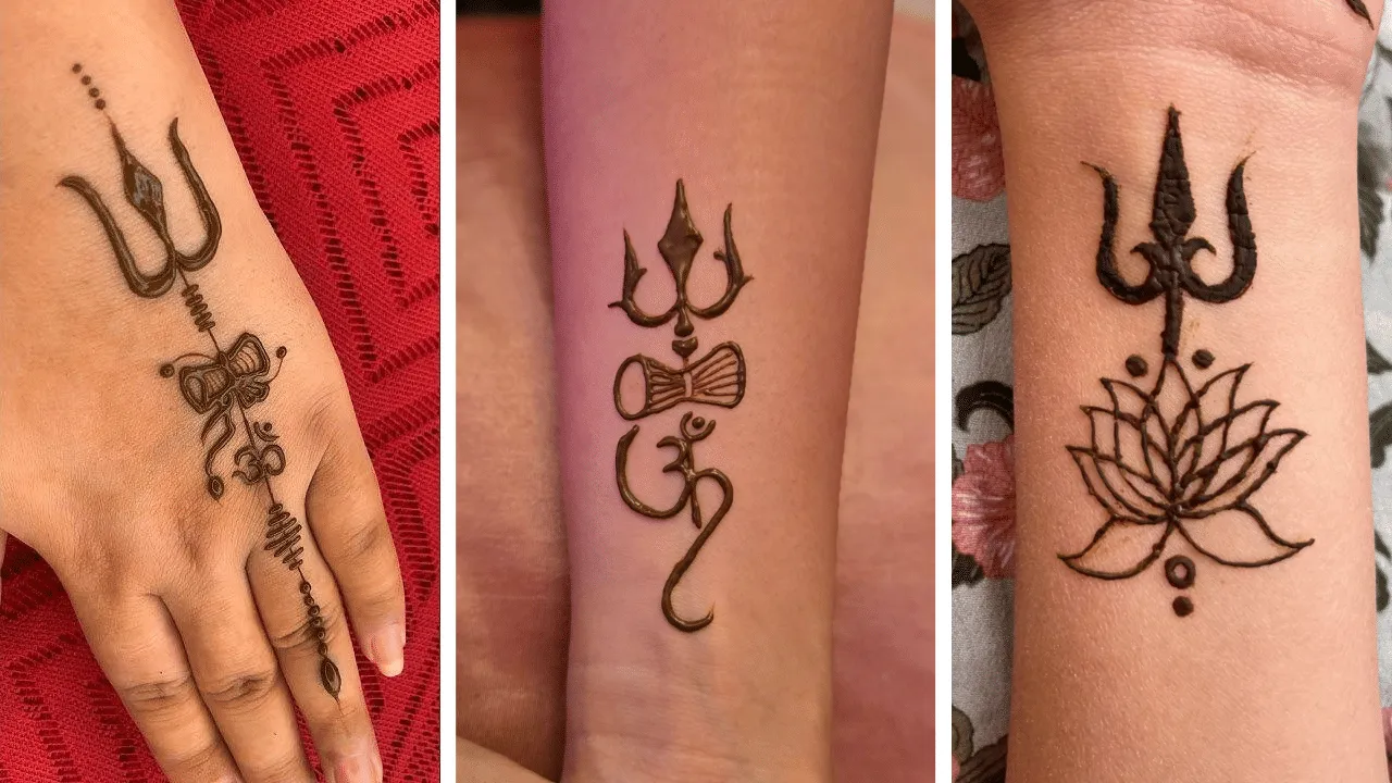 Easy temple mehndi Designs( Source: Social Media)