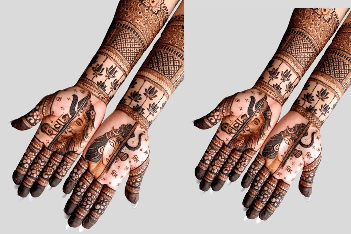 Easy temple mehndi Designs