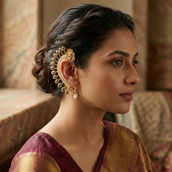 Trending Earcuffs Earrings for Wedding Functions( source: Social Media)