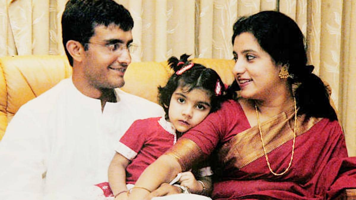 Sourav Ganguly with family