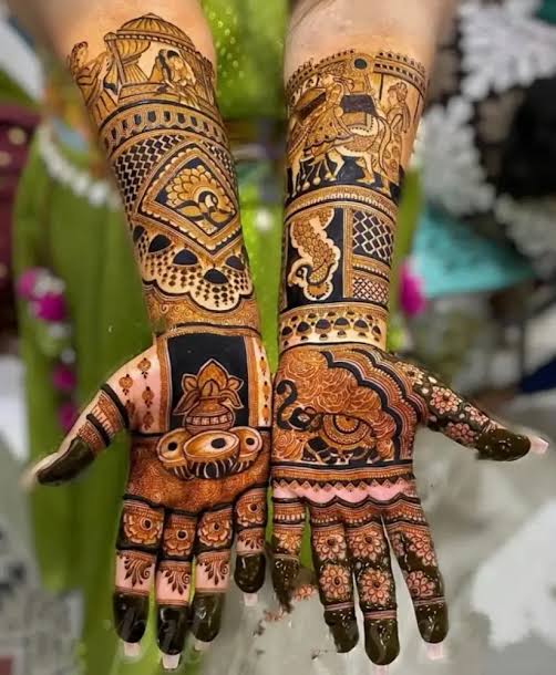 Teej mehndi design Arabic( Source: Social Media)