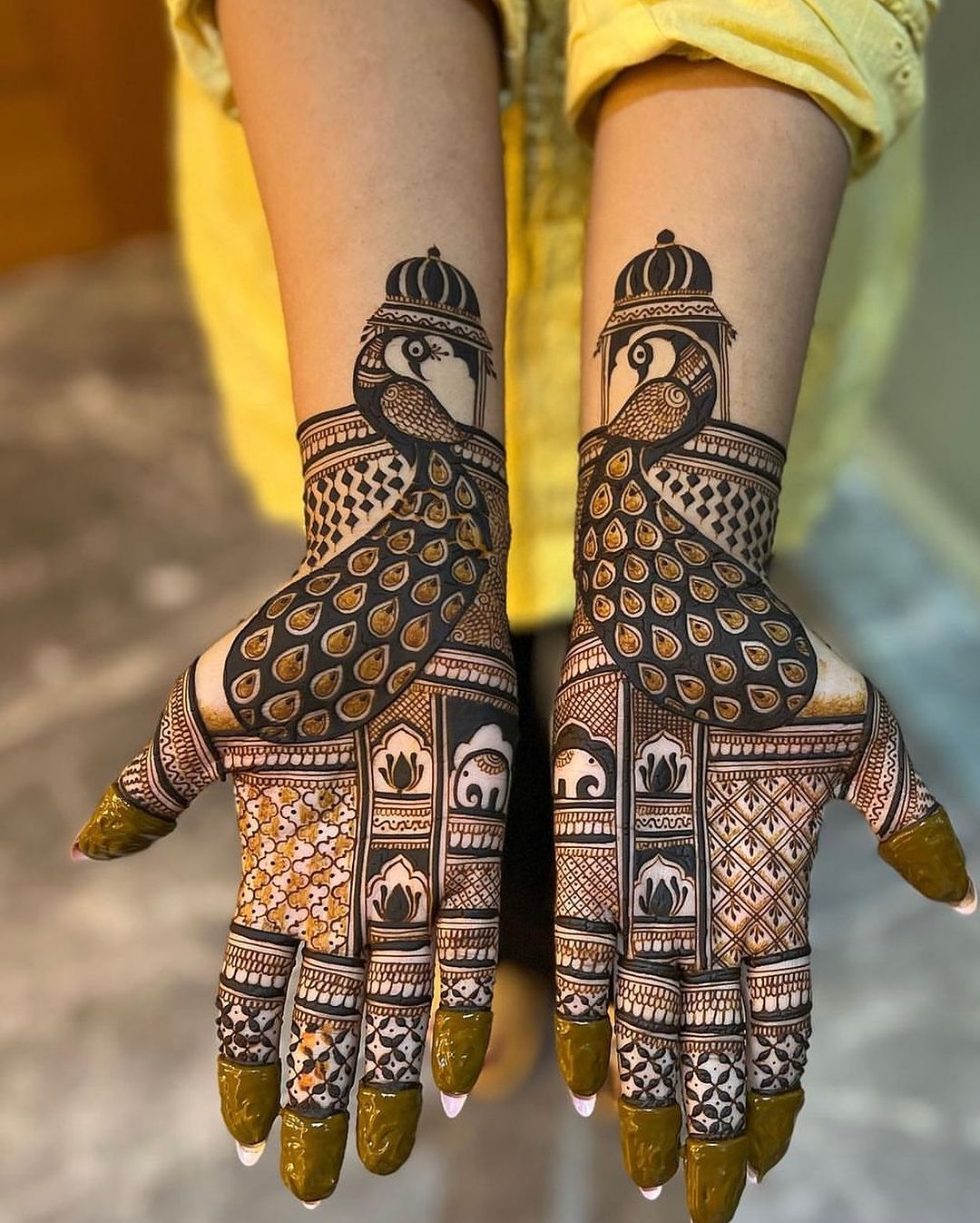 Peacock Mehndi Designs