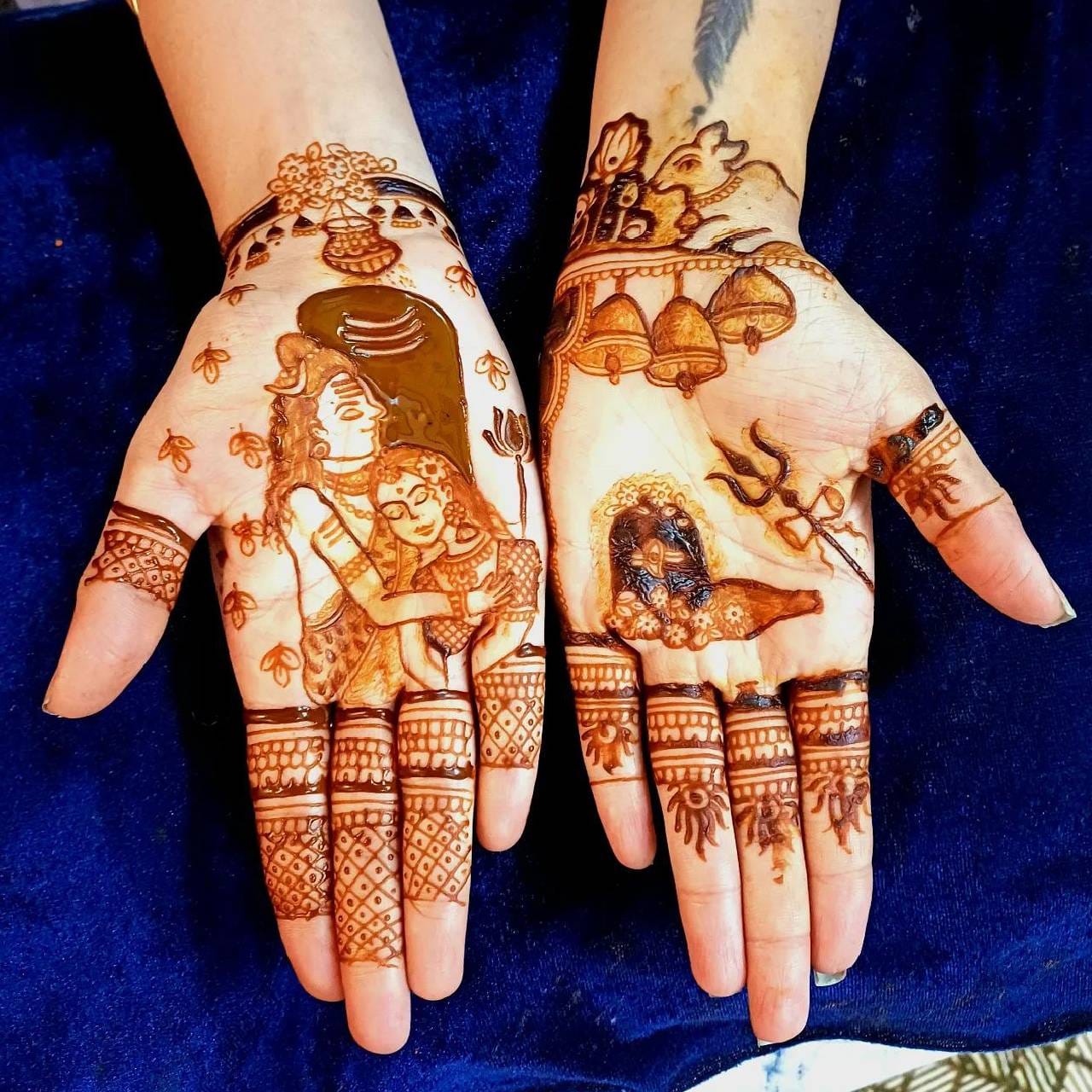 Teej mehndi design Arabic