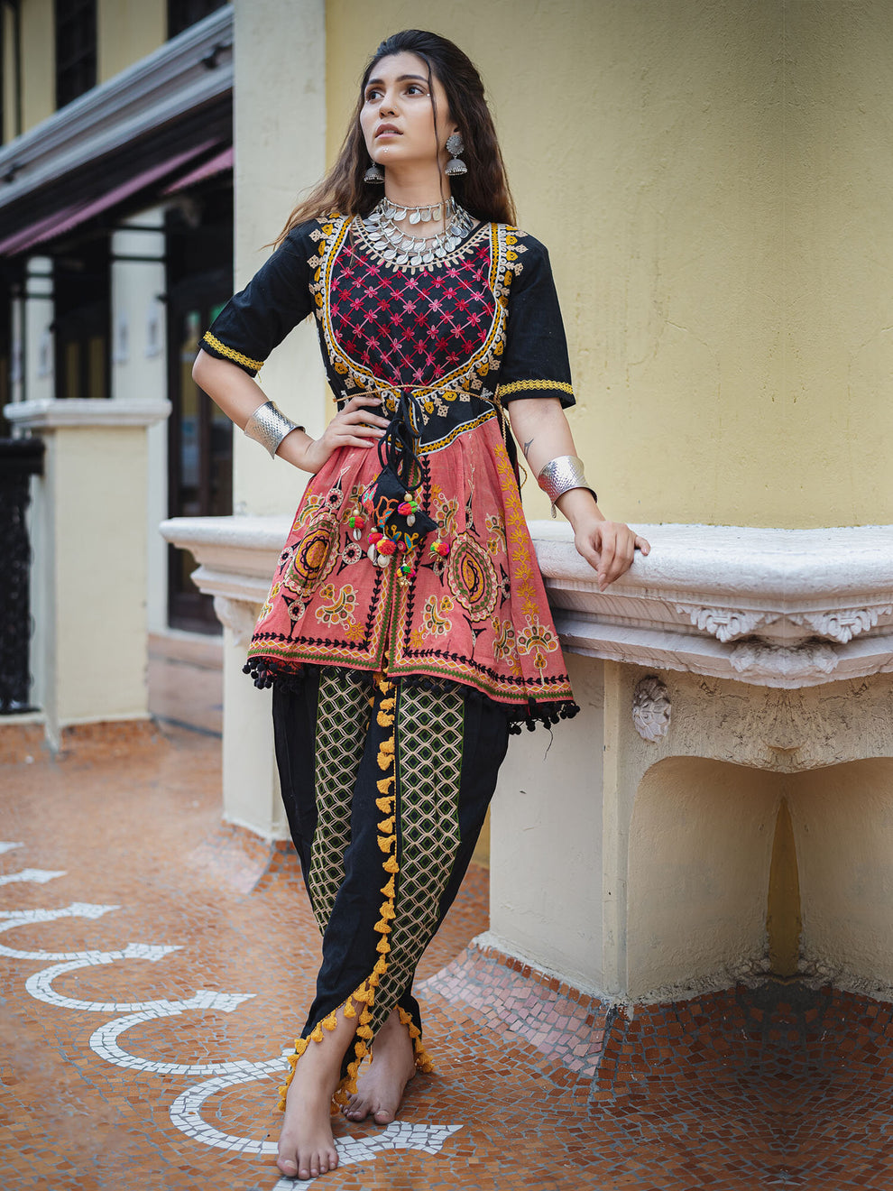 Gujarati Kedia Dhoti For Women( Source: Social Media)