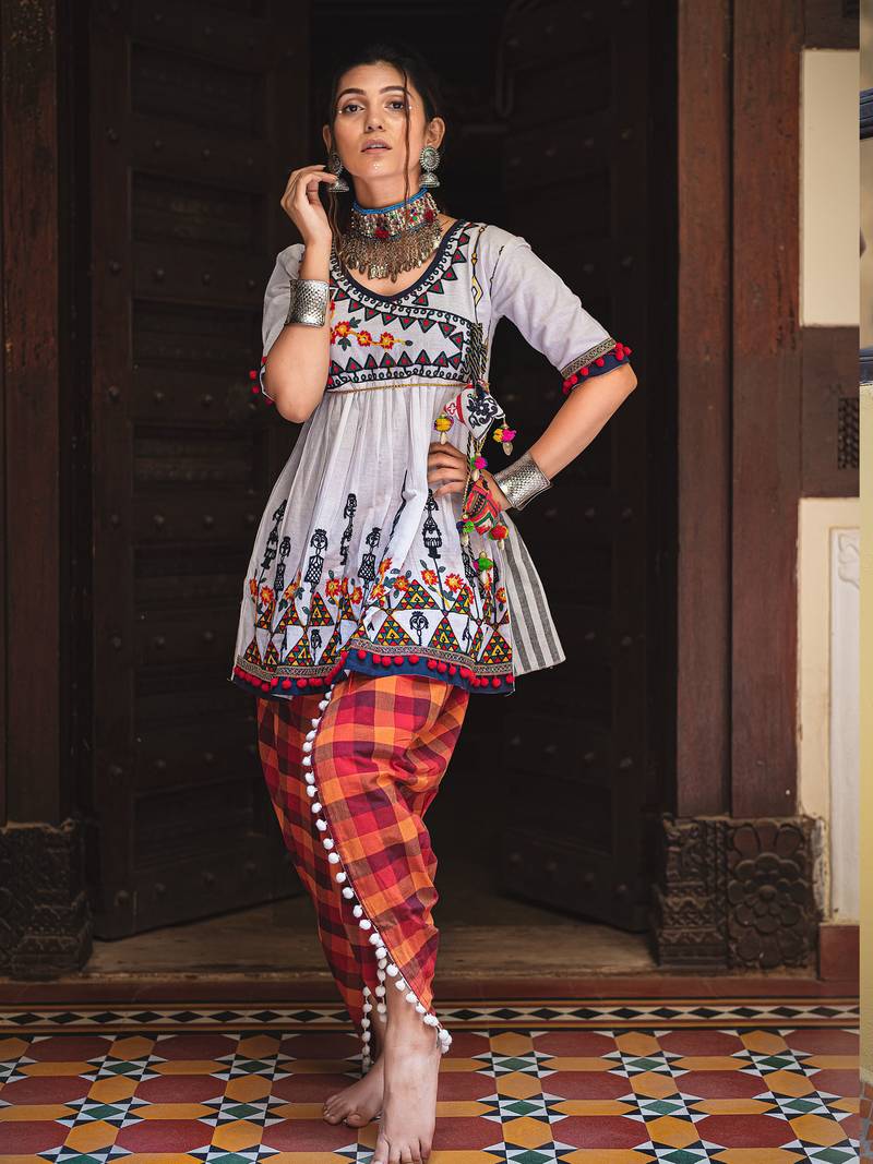 Gujarati Kedia Dhoti For Women( Source: Social Media)